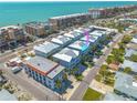 Beautiful aerial view of the condos near the beach, capturing a serene coastal vibe at 16306 1St E St, Redington Beach, FL 33708