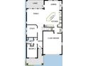 Detailed floor plan of first floor, featuring two-car garage, study, lanai, dining area, and open kitchen at 1627 48Th N Ave, St Petersburg, FL 33714