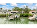 This home has a private boat dock with direct access to the waterway, perfect for boating enthusiasts at 7912 3Rd S Ave, St Petersburg, FL 33707
