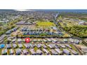 Aerial view of waterfront community, showing location with direct access to the ocean at 109 W Saint Lucia Loop, Apollo Beach, FL 33572