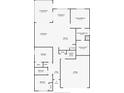 Detailed floor plan showcasing the layout of the house, including all rooms and dimensions at 6426 Bradford Woods Dr, Zephyrhills, FL 33542