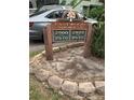 Eastwood Shores 2 sign at property entrance shows range of address numbers at 2910 Lichen Ln # B, Clearwater, FL 33760