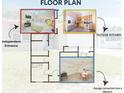 Home floor plan featuring bedroom, kitchen, and converted garage into a daycare at 810 W Whatley Pl, Tampa, FL 33604