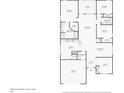 Detailed floor plan showcasing the layout of the home including bedrooms, bathrooms, kitchen, and living areas at 20224 Natures Spirit Dr, Tampa, FL 33647