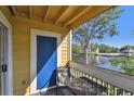 Balcony features seating and a view of the lake at 115 112Th Ne Ave # 1027, St Petersburg, FL 33716