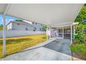 Spacious outdoor patio area, perfect for entertaining or relaxing in the backyard at 2827 1St Ne St, St Petersburg, FL 33704