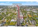 Aerial view showing the proximity of this home to the University of Tampa campus at 103 S Habana Ave, Tampa, FL 33609