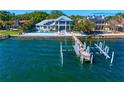 Stunning waterfront estate with a private dock, pool, and lush landscaping, offering bay access at 1695 Brightwaters Ne Blvd, St Petersburg, FL 33704