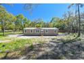Charming single-story home with a neutral exterior, surrounded by mature trees and a sprawling lawn at 17913 Greensboro St, Spring Hill, FL 34610