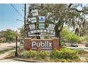 Community sign for Winthrop Town Centre with local shopping and business listings at 11109 Great Neck Rd, Riverview, FL 33578