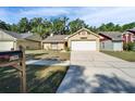 Charming one-story home with a well-manicured lawn and a two-car garage at 2033 Shadow Pine Dr, Brandon, FL 33511
