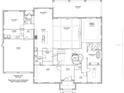 Detailed first floor plan showcasing the layout of the proposed custom home at 3021 W Lawn Ave, Tampa, FL 33611