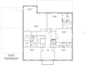 Proposed custom home second floor plan features bedrooms, bonus rooms and a loft at 3021 W Lawn Ave, Tampa, FL 33611
