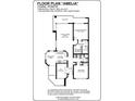 Floor plan for the Amelia unit, a two bedroom condo with balcony and den at 8020 Sailboat Key S Blvd # 101, St Pete Beach, FL 33707