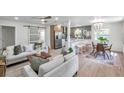 Open living space with an eat-in kitchen, modern decor, and lots of natural light at 5833 Dartmouth N Ave, St Petersburg, FL 33710