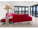Bright living room with water views and modern decor at 2413 Bayshore Blvd # 605, Tampa, FL 33629