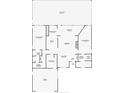 Detailed floor plan showcasing the layout, including the primary bedroom, kitchen, living room, and lanai/pool at 613 Fort Duquesna Dr, Sun City Center, FL 33573