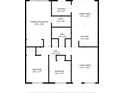 Detailed floor plan showing layout and dimensions of bedrooms, living areas, and bathrooms at 8325 Elkwood Ln, Tampa, FL 33615