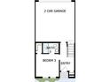 Layout of the home, with a bathroom and third bedroom on the main level at 3113 4Th N Ter, St Petersburg, FL 33713