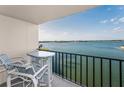 Relax on this waterfront balcony and enjoy beautiful water views at 7700 Sun Island S Dr # 404, South Pasadena, FL 33707