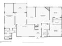 Home floor plan showing layout of bedrooms, living areas, kitchen, and lanai at 12808 Candlewood Way, Hudson, FL 34667