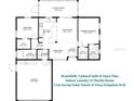 Detailed floor plan showcases layout with bedrooms, kitchen, living spaces, and bathrooms at 2814 Lomond Dr, Palm Harbor, FL 34684