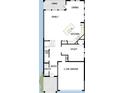 Open concept floor plan featuring kitchen with island, spacious dining, and living area at 3319 Guanabana Xing, Wesley Chapel, FL 33543