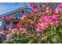 A cozy home exterior with vibrant pink flowers in full bloom, creating a picturesque and inviting scene at 4426 3Rd N Ave, St Petersburg, FL 33713