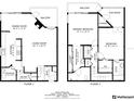 Detailed floor plan showcasing layout of kitchen, living room, bedrooms, bathrooms, and balconies of the residence at 4611 Duhme Rd # 1A, St Petersburg, FL 33708