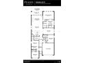 Floor plan of the home showing four bedrooms, three bathrooms, a kitchen, and a two-car garage at 406 Sun Chaser Dr, Nokomis, FL 34275