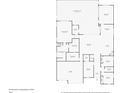 Detailed floorplan showcasing the layout of the first floor, including the primary bedroom, kitchen, and garage at 6313 Brevada Ln, Apollo Beach, FL 33572
