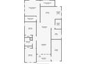 Detailed floor plan showcasing the layout of the home, including room dimensions at 917 W Alfred St, Tampa, FL 33603