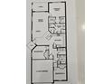 Detailed floor plan showing the layout with 3 bedrooms, 2 baths, and a 2 car garage at 2024 Sidney St, Clearwater, FL 33763