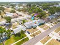 A high angle view of a community with lush landscaping and manicured lawns at 2605 Fulton Sw St, Largo, FL 33774
