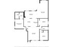 Detailed floor plan showcasing the layout of the home's rooms and dimensions at 10884 118Th St, Seminole, FL 33778
