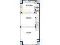 Level two of the floor plan shows a kitchen, dining and living room area at 2121 1St N Ave, St Petersburg, FL 33713