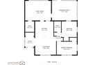 Floor plan showing total square footage and dimensions of the rooms in the home at 4126 Carson Ne St, St Petersburg, FL 33703