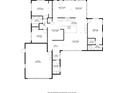 Detailed floor plan showcasing the layout of the home, including rooms and dimensions at 4395 50Th S Ter, St Petersburg, FL 33711