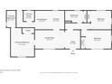 Detailed floor plan showcasing the layout of the house with dimensions at 1602 E New Orleans Ave, Tampa, FL 33610