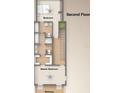 Layout of the second floor showing the bedrooms, balcony, and bathrooms at 2308 N 13Th St, Tampa, FL 33605