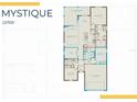 Floor plan showcasing the home's layout, including the gathering room, kitchen, and owner's suite at 17909 Nadine Pl, Nokomis, FL 34275