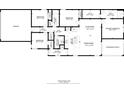 Detailed floor plan showing layout of the living spaces, bedrooms, garage, and outdoor screened porch at 20983 Monza Loop, Land O Lakes, FL 34638