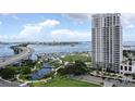 Scenic waterfront views highlight this high-rise condo overlooking the marina and bridge at 331 Cleveland St # 320, Clearwater, FL 33755
