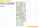 Detailed floor plan illustrating layout with bedrooms, kitchen, and gathering room at 4650 Blue Star Ct, North Port, FL 34289