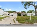 Charming single-story home featuring a well-maintained lawn and an attached one-car garage at 1759 Massachusetts Ne Ave, St Petersburg, FL 33703