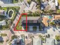 Aerial view of the home showing the layout and property boundaries at 187 145Th E Ave # 4, St Petersburg, FL 33708