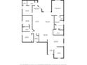 Detailed floor plan showcasing the layout of the bedrooms, bathrooms, kitchen, and living areas at 13302 Trailing Moss Dr, Dade City, FL 33525