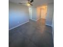 View of the living room featuring tiled floors and a ceiling fan at 342 51St N Ave, St Petersburg, FL 33703