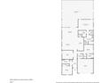 Detailed floorplan showcasing the layout of the house with room dimensions and spatial arrangements at 4224 Crayford Ct, Land O Lakes, FL 34638