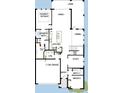 First floor plan showing open kitchen, Gathering room, dining area, owner's suite, and two car garage at 5269 Everlong Dr, Apollo Beach, FL 33572
